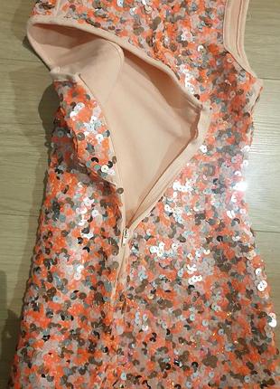 Коктейльное платье h&m с пайетками 4