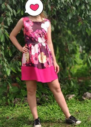 Цветпстое розовое платье2 фото