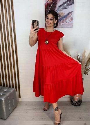 Новое женское стильное кочевое платье миди батал полубатал большой размер3 фото