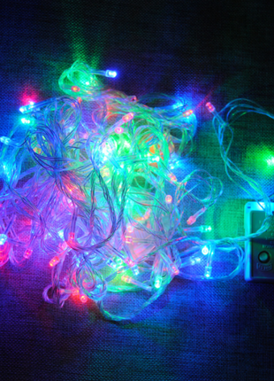 Новогодняя елочная гирлянда 50 led лампочек