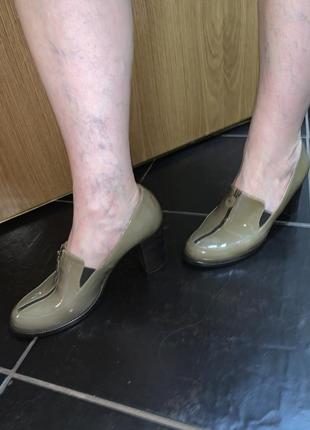 Лаковые туфли лоферы макасины2 фото