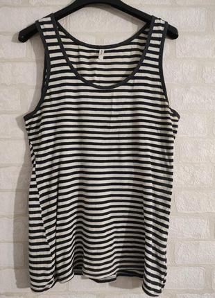 Брендова, котонові маєчка в смужку. бренд marks&spencer. раз.48-50 uk14