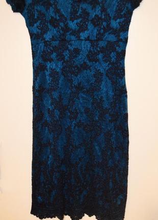 Красивое платьице изумрудно-синего цвета6 фото