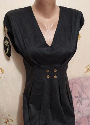 Красивое стильное черное платье7 фото