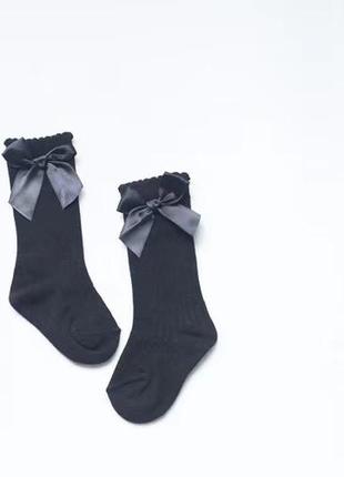 Гольфи чорні з бантиком