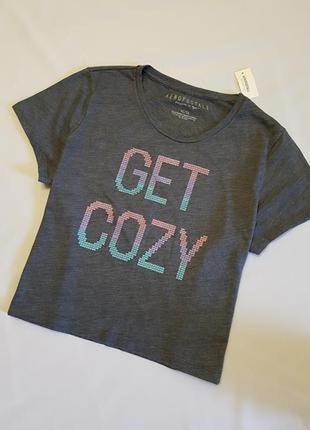 Aeropostale оригинал футболка прямого свободного кроя xl