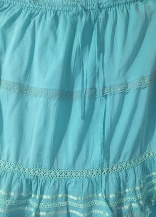 Легкая летняя юбка индия3 фото