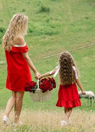 Плаття  family look  мама дочка сарафан