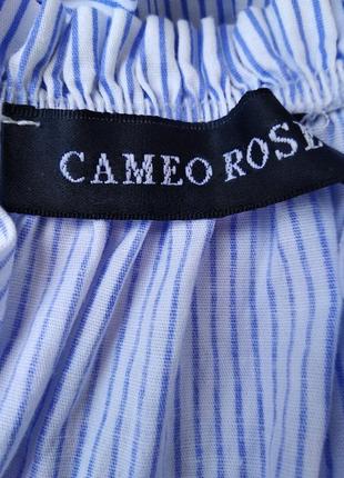Sale блуза в полоску с обьемными рукавами cameo rose7 фото