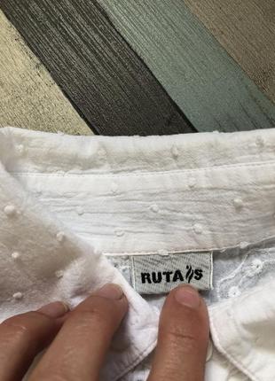 Натуральна блуза від ruta, біла блузка2 фото