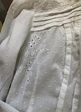 Натуральна блуза від ruta, біла блузка4 фото