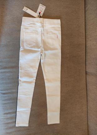 Дженгинсы джинсы белые с лампасом2 фото