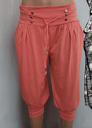 Бриджи капри султанки летние женские молодежные брючки, штанишки для дома спортивные2 фото