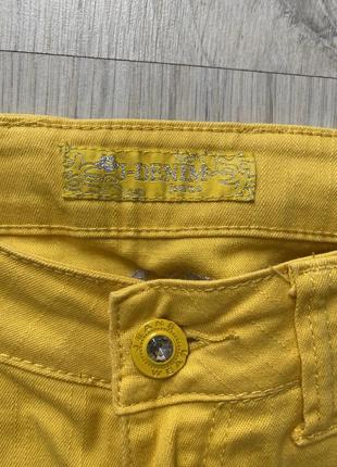 Женские яркие жёлтые джинсы denim4 фото