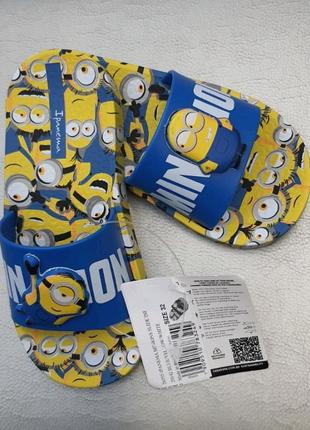 Дитячі шльопанці ipanema minions slide 26555 (100% - оригінал) made in brazil. rider2 фото