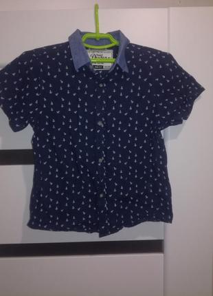 Рубашка для мальчика на 4-5 лет.