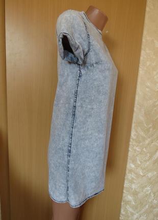 Легкое коттоновое  джинсовое платье3 фото