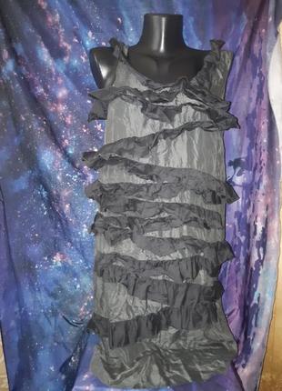 Шёлковое платье с рюшами cos1 фото