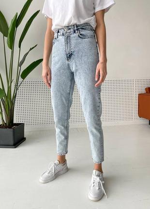 Крутые джинсы мом в трендовом оттенке 🔥1 фото