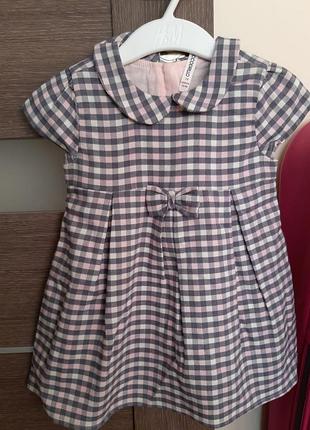 Чудове плаття в клітку coccodrillo 74-80 см нове