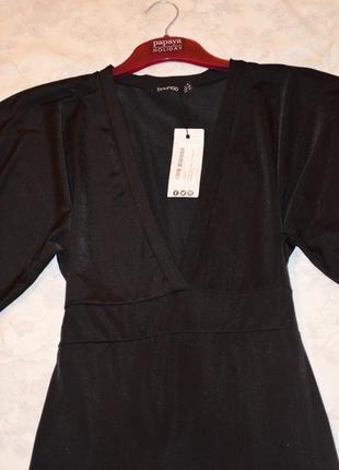 Черное платье кимоно от boohoo4 фото