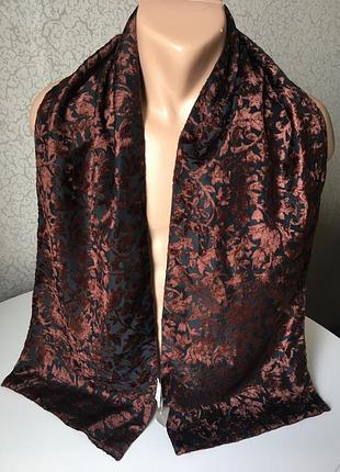 Солидный шарф 27*150 бархат