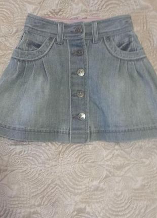 Модна джинсова спідниця для дівчинки 6 років від bluezoo