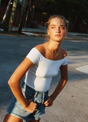 Zara шорты джинсовые короткие рваные с потертостями  размер 38 новые