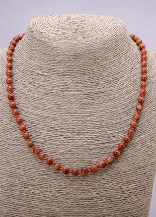 Намисто з натурального каменю авантюрин