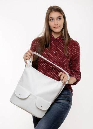 Жіночий рюкзак asti xkh білий6 фото