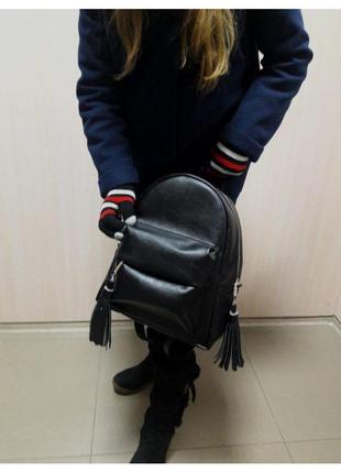 Женский рюкзак talari bsh - чёрный9 фото