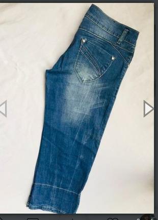 Распродажа! бриджи стреч джинсовые раз m (46)2 фото