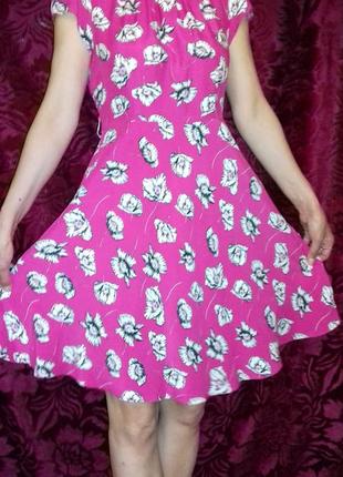 100% віскоза /легке плаття в квітковий принт