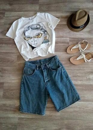 Джинсовые шорты 32r унисекс