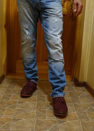 Эффектные темно-бордовые кожаные спортивные туфли  greyder турция 43 р. ( 28,5 см.)3 фото