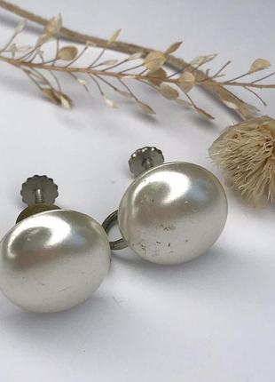 Клипсы japan vintage жемчужные