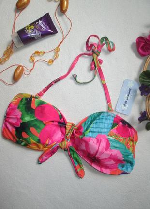 Суперовый раздельный купальник в тропический цветочный принт alibi clothing 🍒🍓🍒3 фото