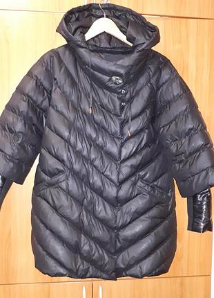 Стильный пуховик pang million couture с капюшоном