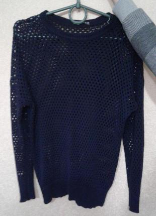 Темно-синий свитер4 фото