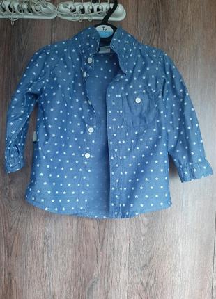 Тонка сорочка джинсова