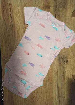 Бодик боди  картерс carters бодики поштучно короткий рукав рыбки рыбка