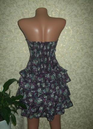 Шикарный сарафан,платье с оборками , шелк+котон3 фото