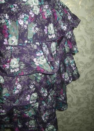 Шикарный сарафан,платье с оборками , шелк+котон6 фото