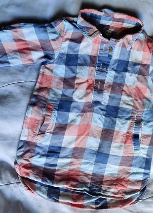 Рубашка, тонкий фланелевый батник, рубашечка, туника