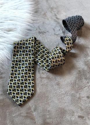 Мужской шикарный шелковый галстук versace classic v2 италия1 фото