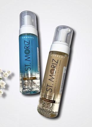 Автобронзат-мусс для постепенного загара st.moriz gradual tanning mousse medium1 фото