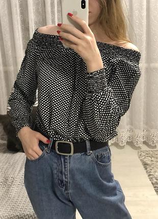 Блуза в горошок 2