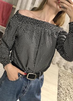 Блуза в горошок 3