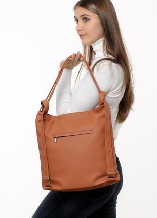 Жіночий рюкзак asti xkh коричневий3 фото
