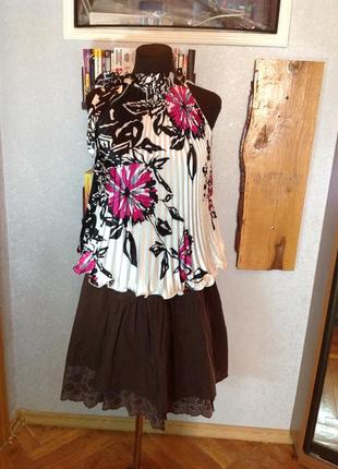 Натуральная юбка с прошвой бренда joi, р. 52-544 фото